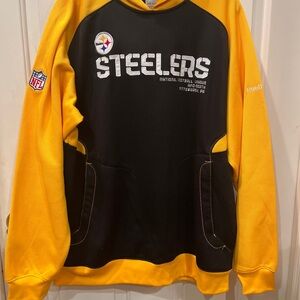 Pittsburgh Steelers NFL OnField Reebok Hoodie Sweatshirt Polyester Medium